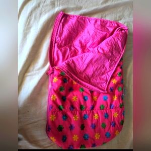 Reversible build a bear sleeping bag Pink Flowers